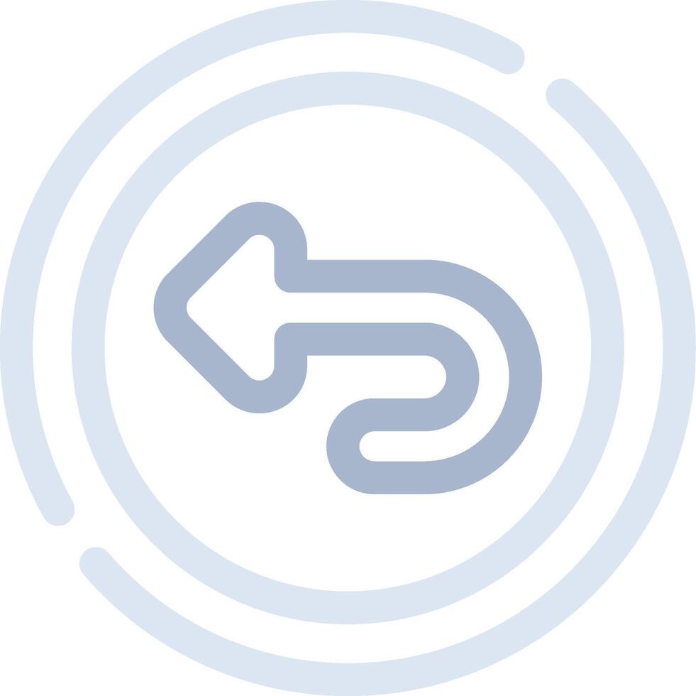 Undo Creative Icon Design vector