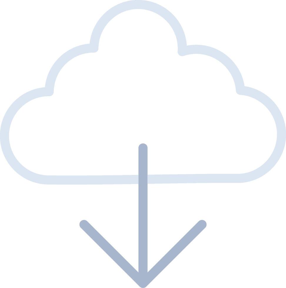 nube descargar creativo icono diseño vector