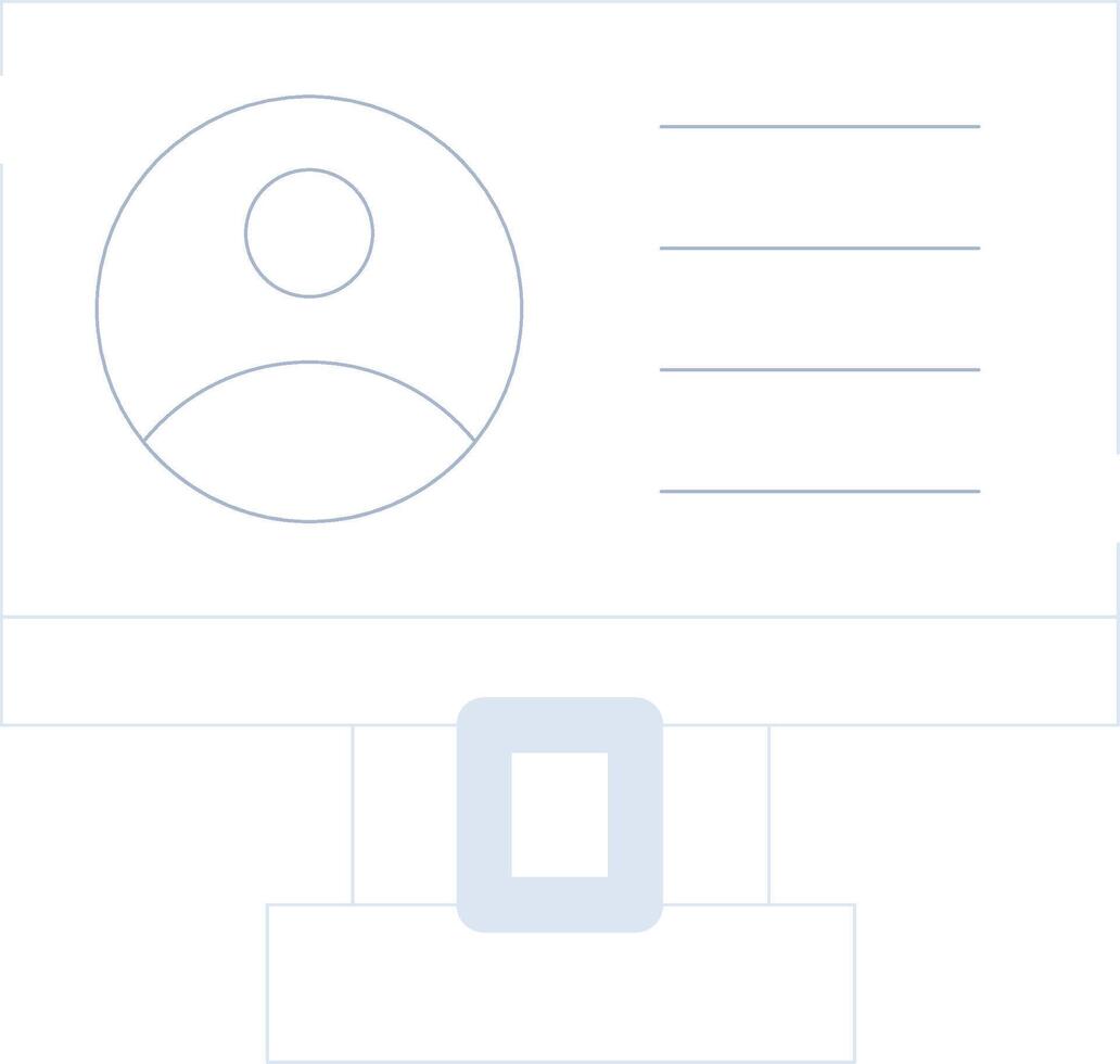 Profile Creative Icon Design vector