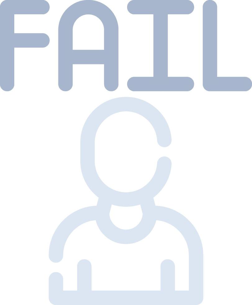 Fail Creative Icon Design vector