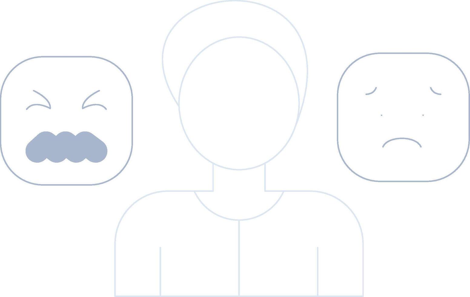 Using Emotions Creative Icon Design vector