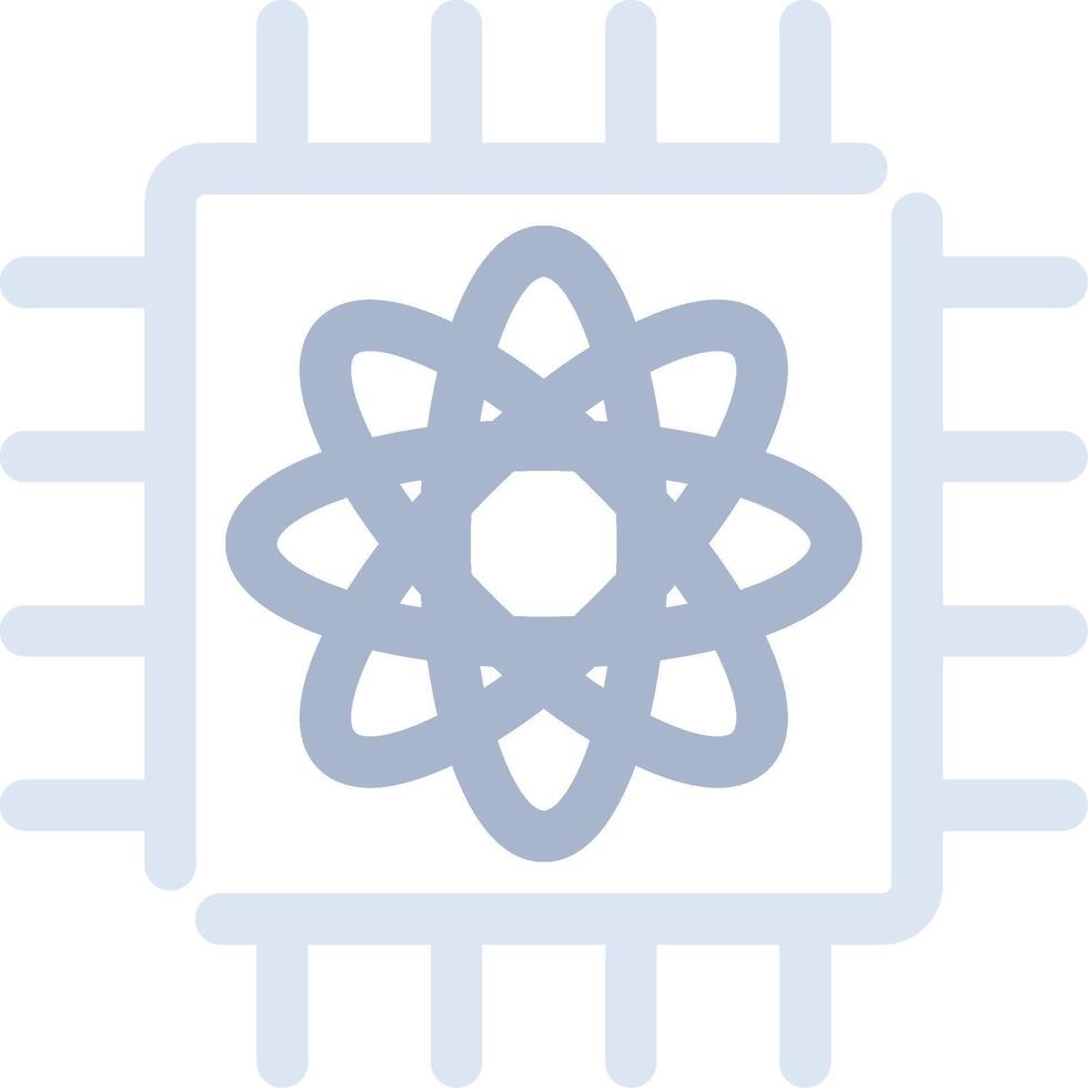 Quantum Computer Creative Icon Design vector