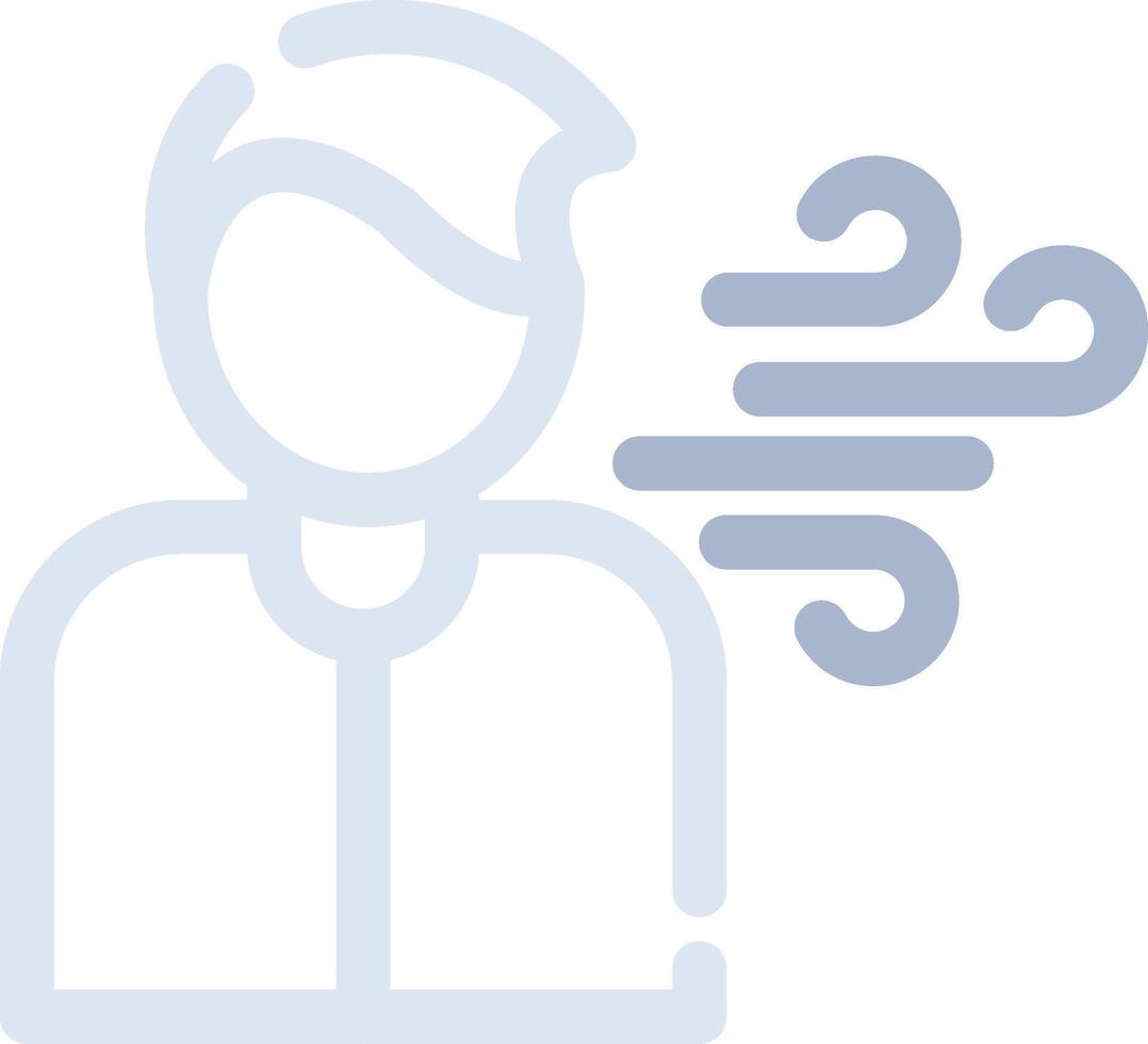 Shortness of Breath Creative Icon Design vector
