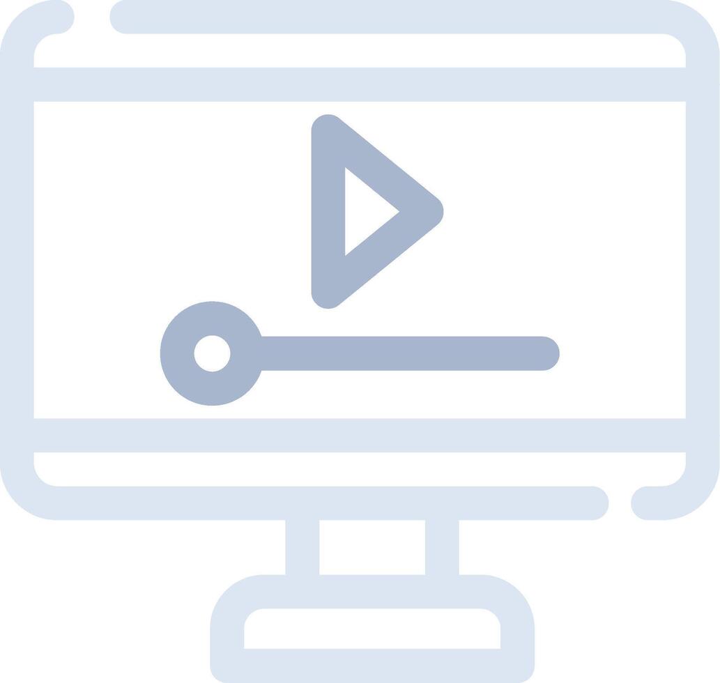 Video Player Creative Icon Design vector
