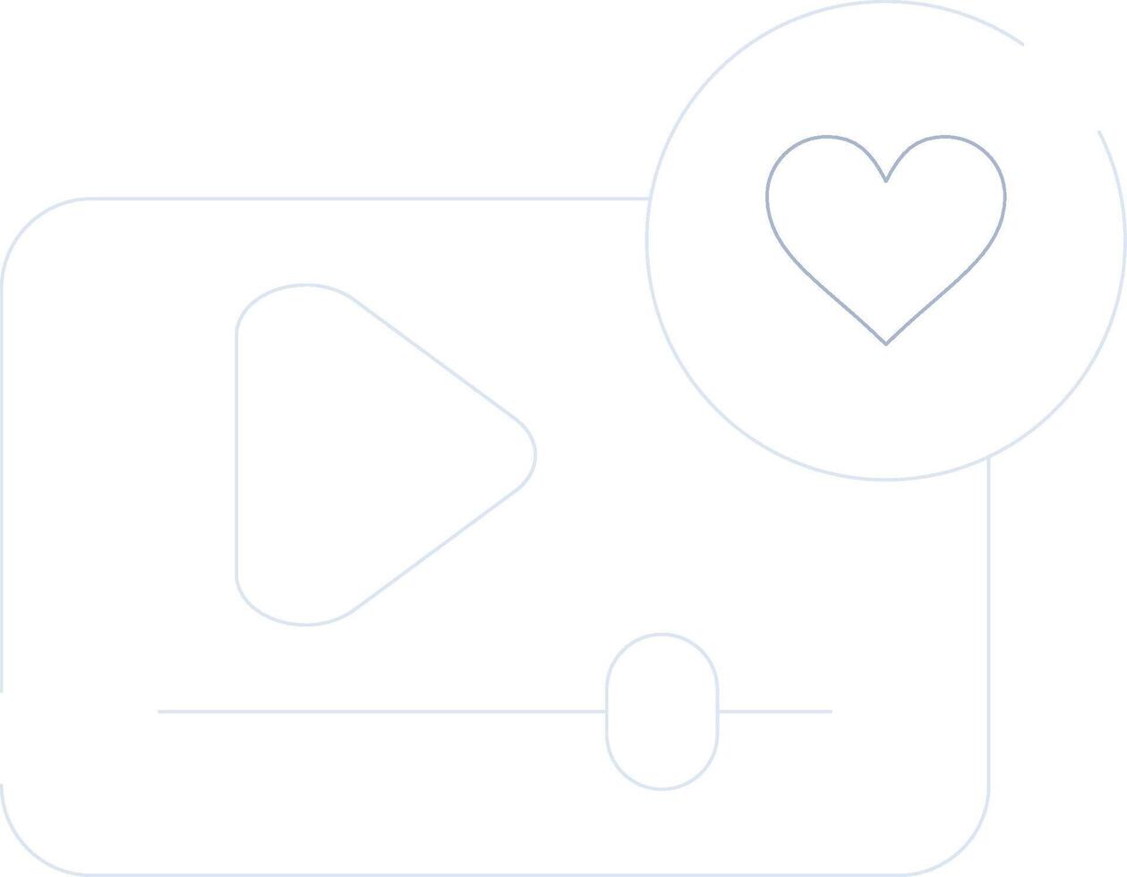 Interactive Video Creative Icon Design vector