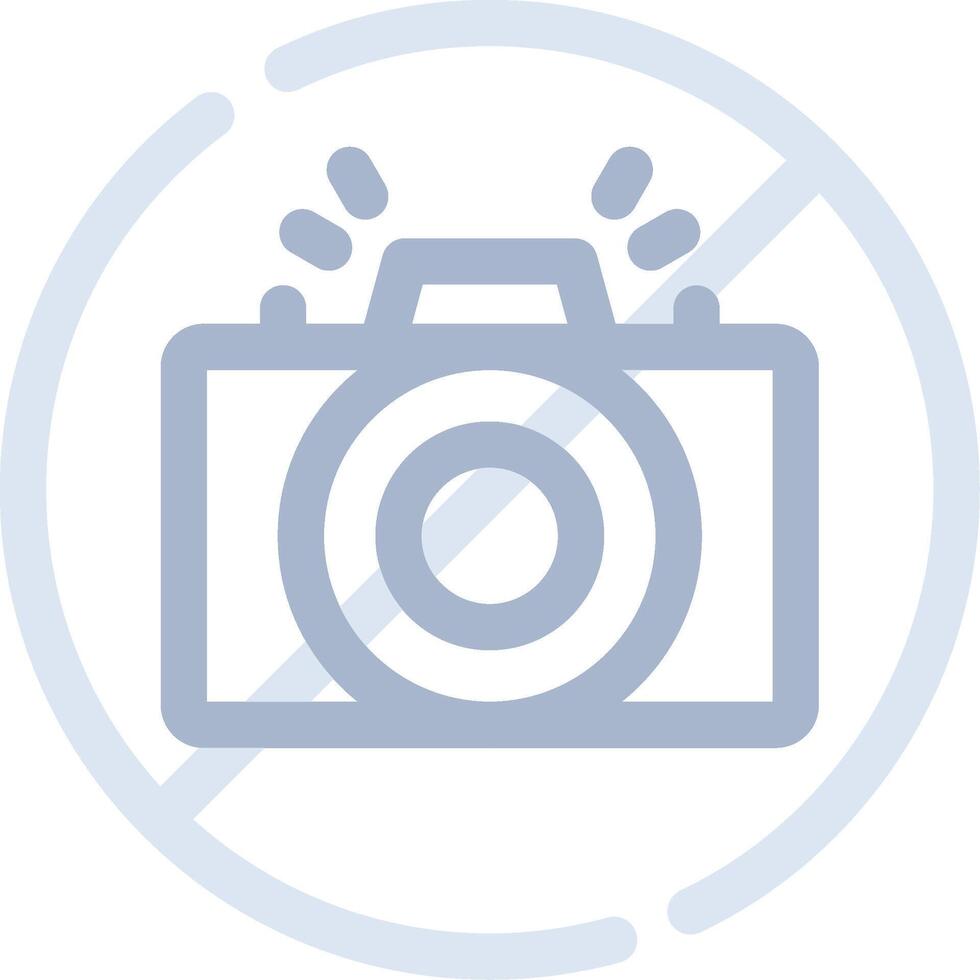 No Camera Creative Icon Design vector