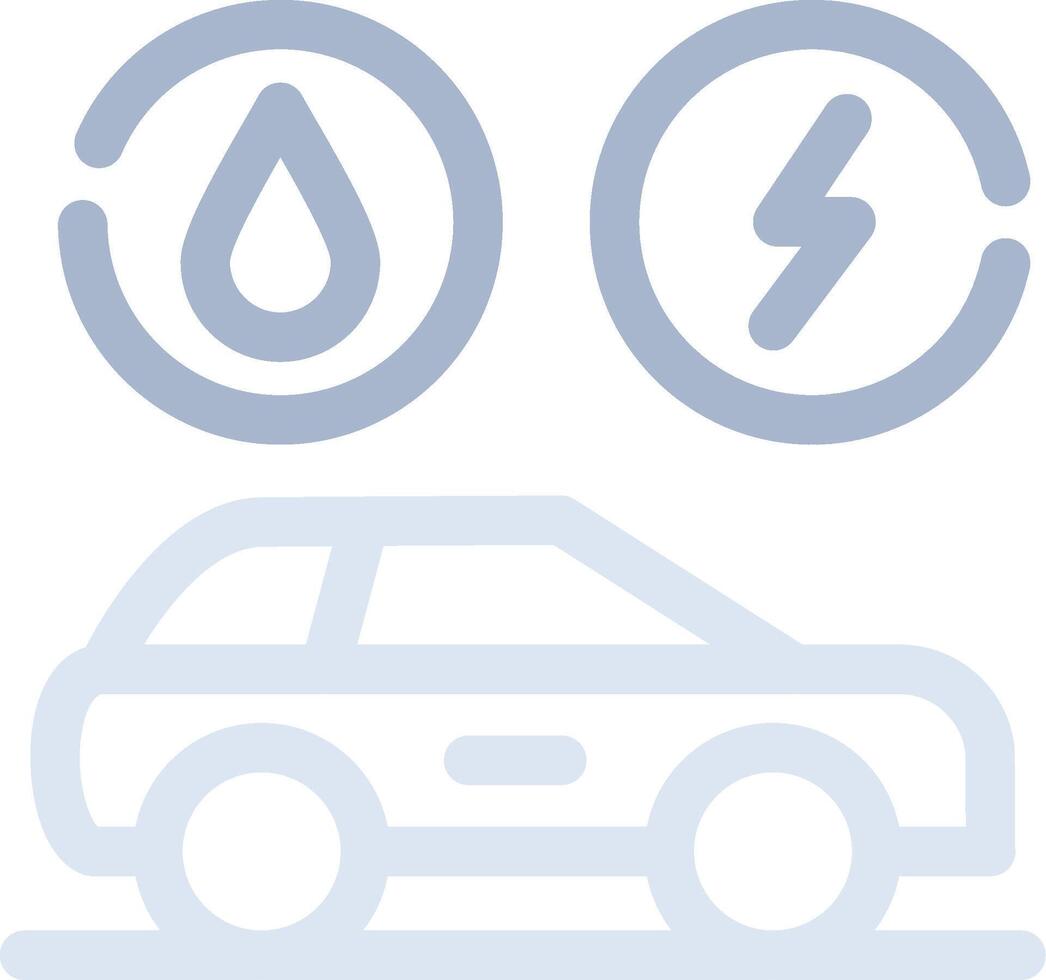 Hybrid Vehicle Creative Icon Design vector