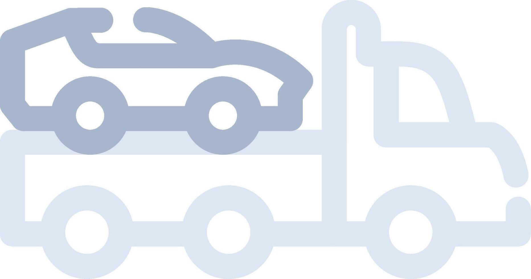 Tow Truck Creative Icon Design vector