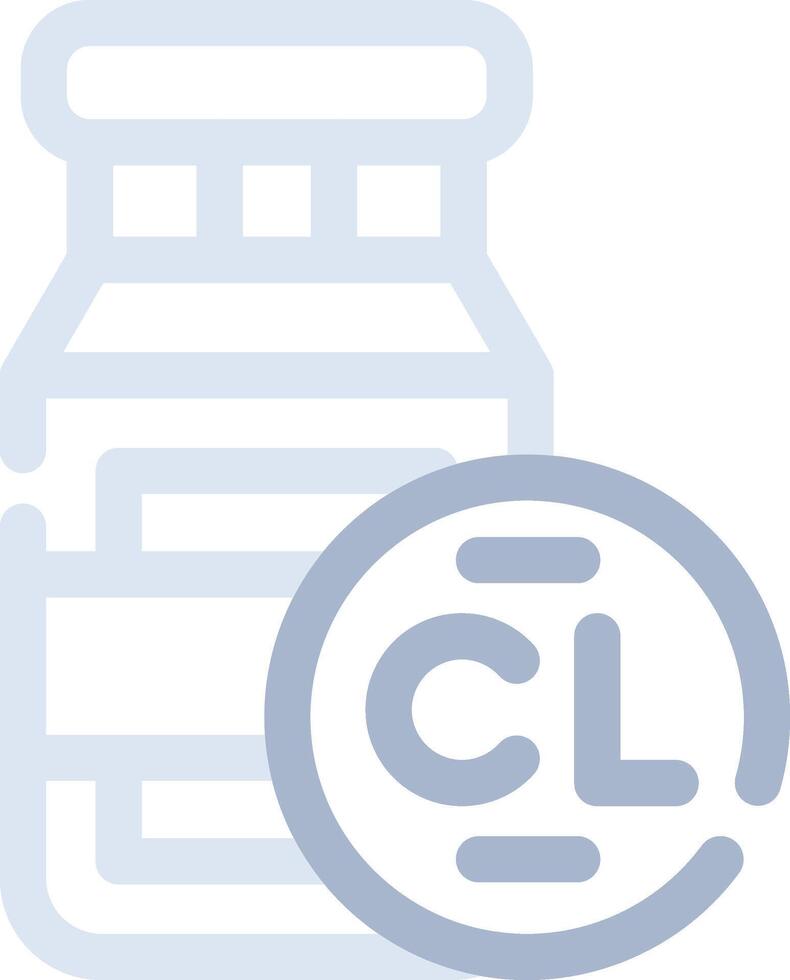 Chlorine Creative Icon Design vector