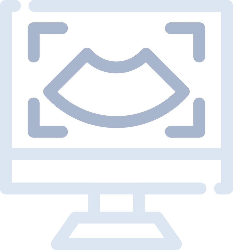 Ultrasound Creative Icon Design vector