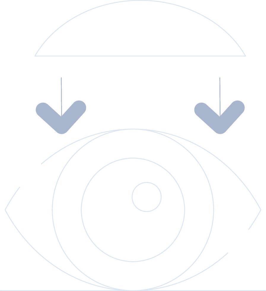 Rigid Contact Lenses Creative Icon Design vector