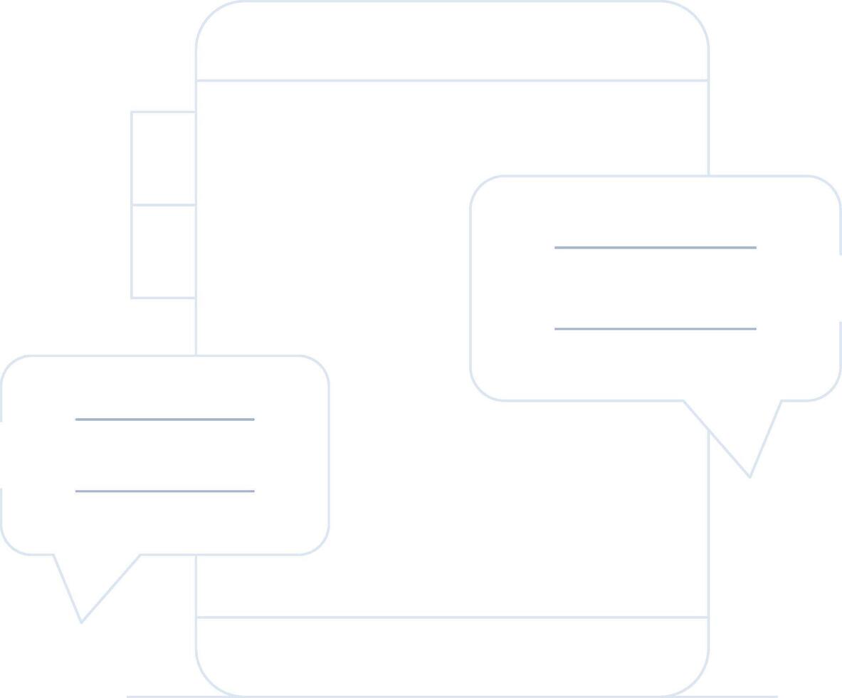Online Chatting Creative Icon Design vector