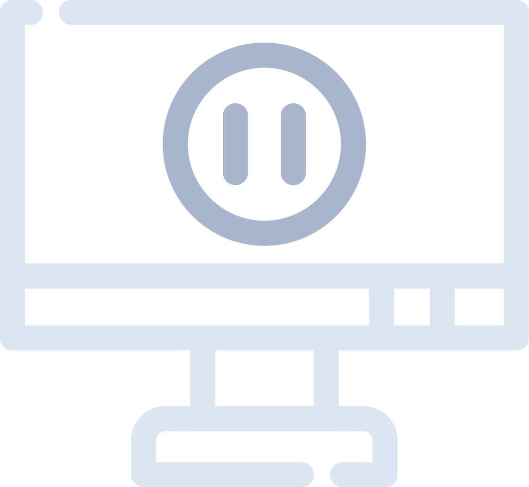Pause Creative Icon Design vector