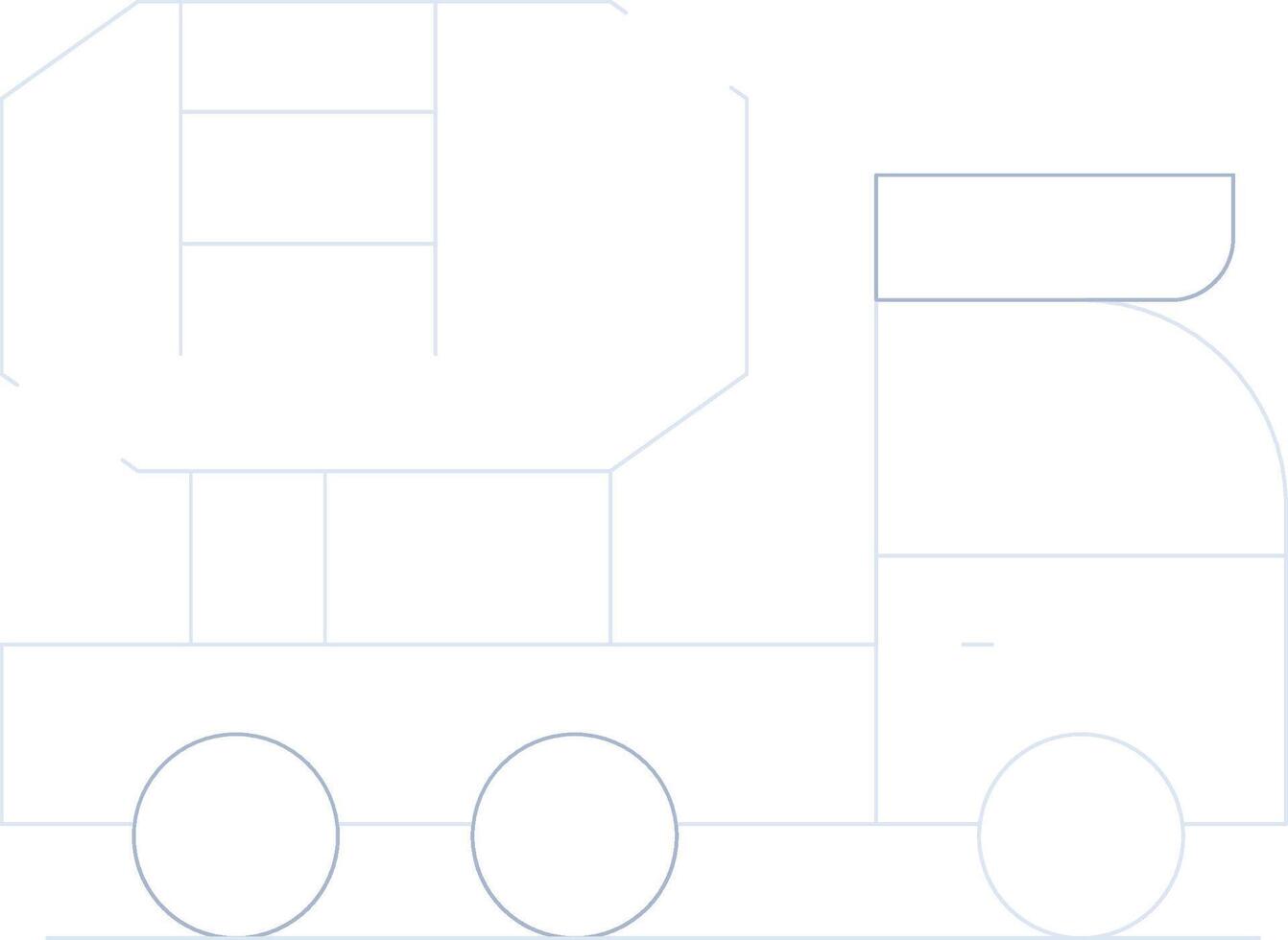 Mixer Truck Creative Icon Design vector