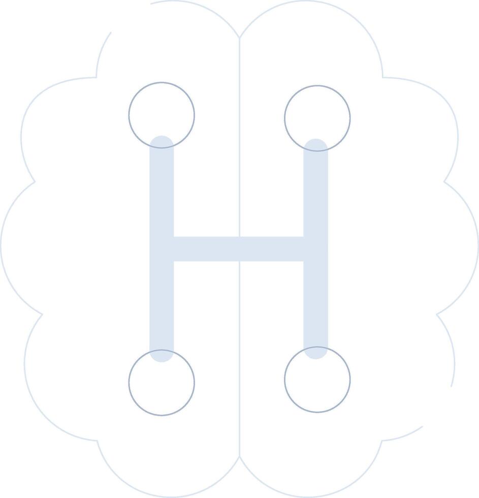 Humanoid Robot Creative Icon Design vector