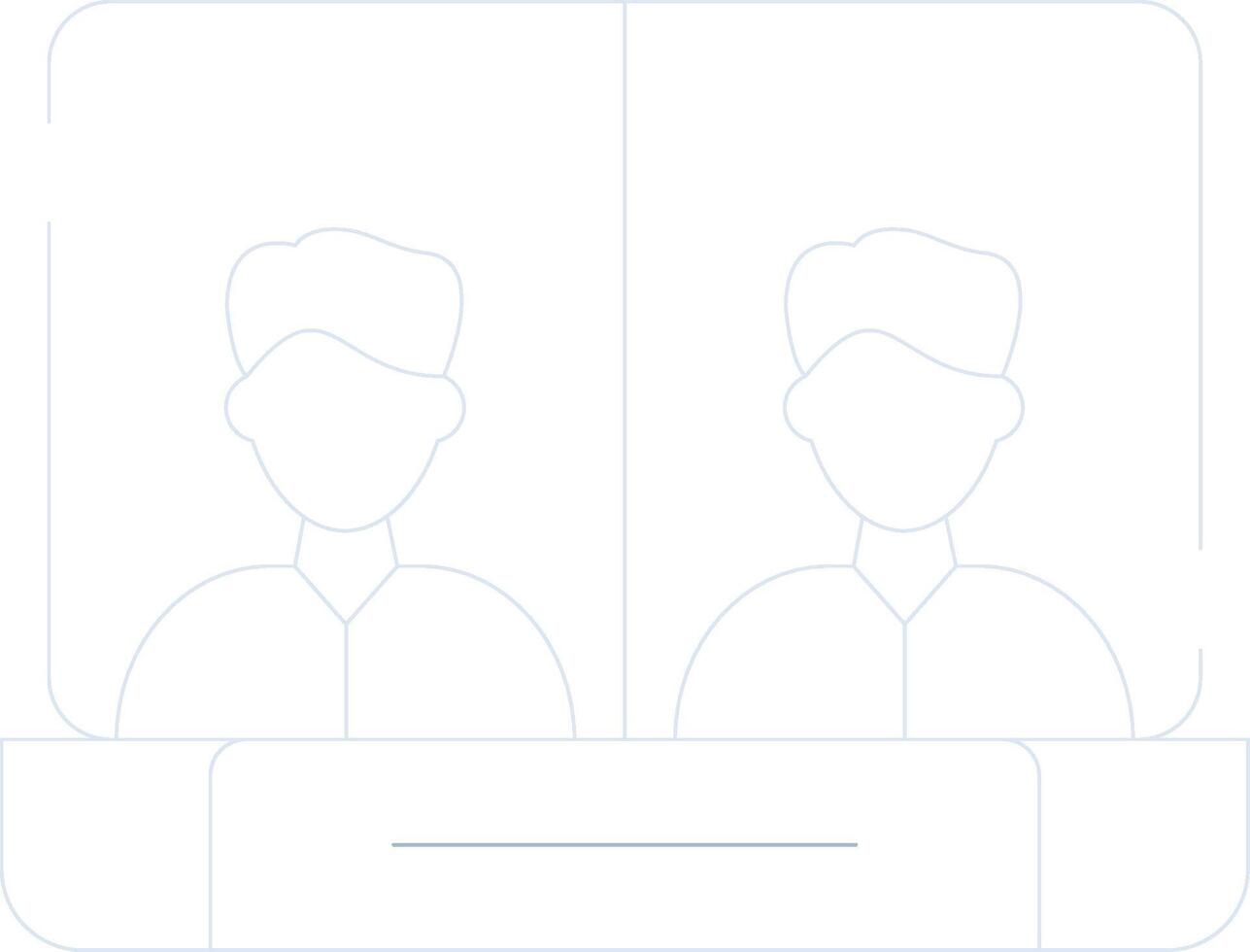 Online Meeting Creative Icon Design vector