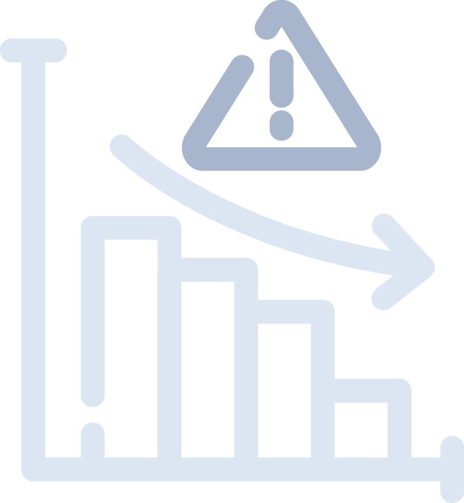 Market Risk Creative Icon Design vector