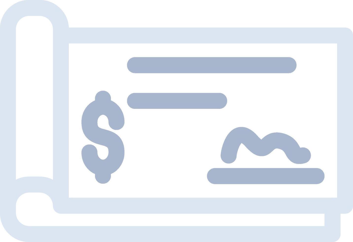 Cheque Creative Icon Design vector