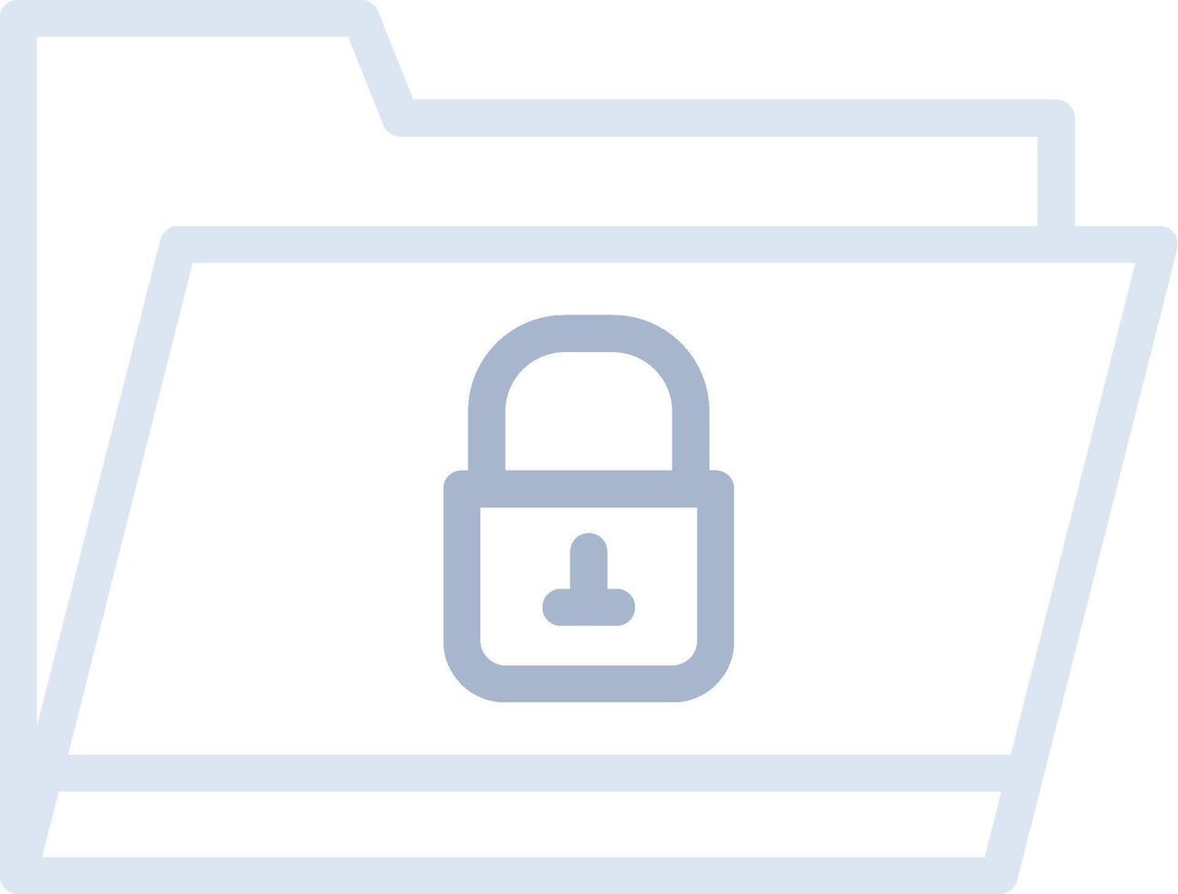 Locked Folder Creative Icon Design vector