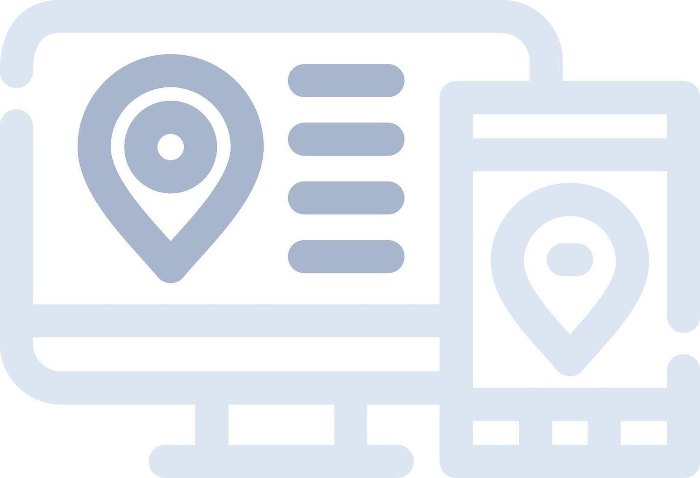Multi Screen Marketing Creative Icon Design vector