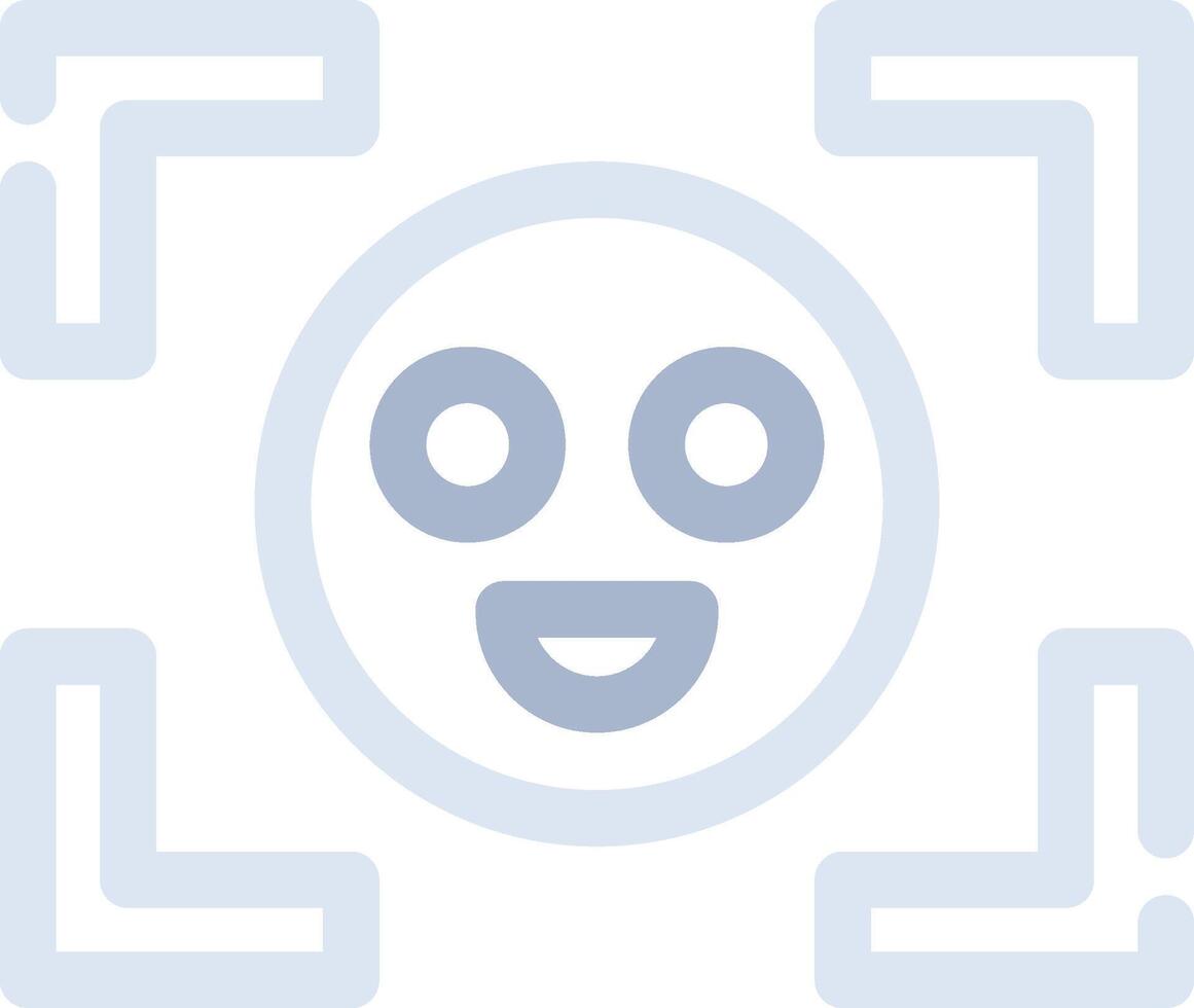 Face Detection Creative Icon Design vector