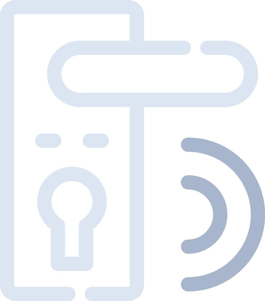 Door Lock Creative Icon Design vector