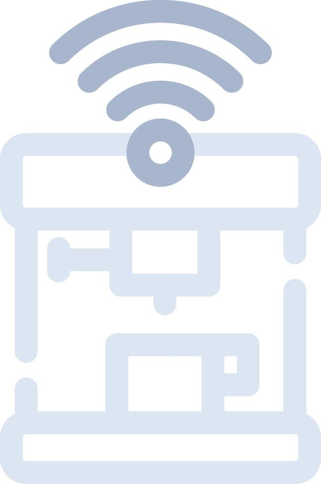 Smart Coffee Machine Creative Icon Design vector