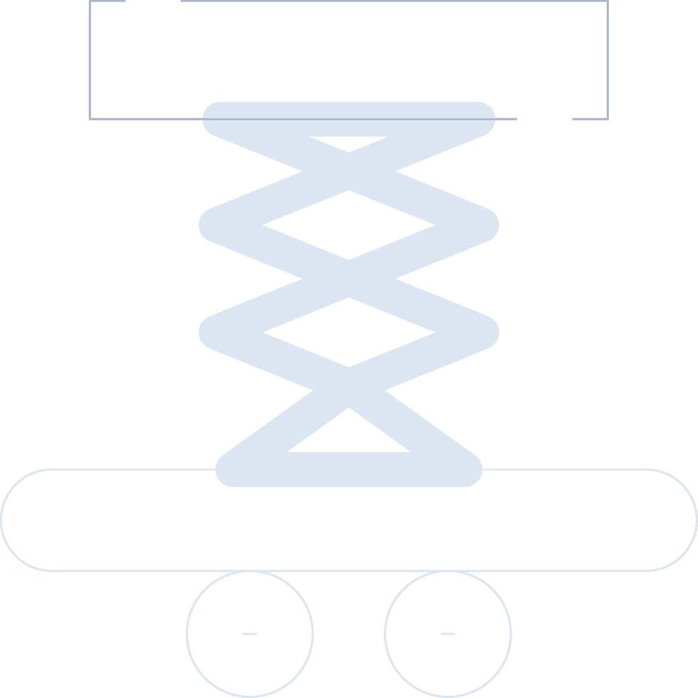 Car Lifter Creative Icon Design vector