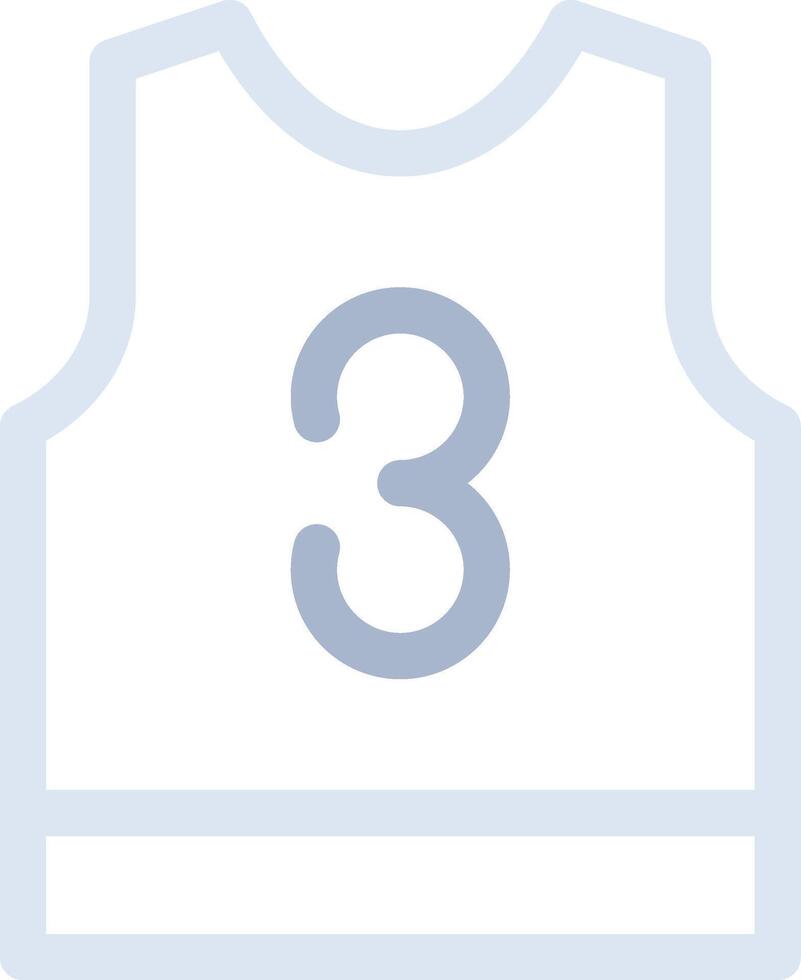 Basketball Jersey Creative Icon Design vector