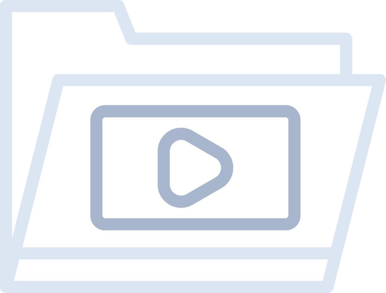 Video Folder Creative Icon Design vector