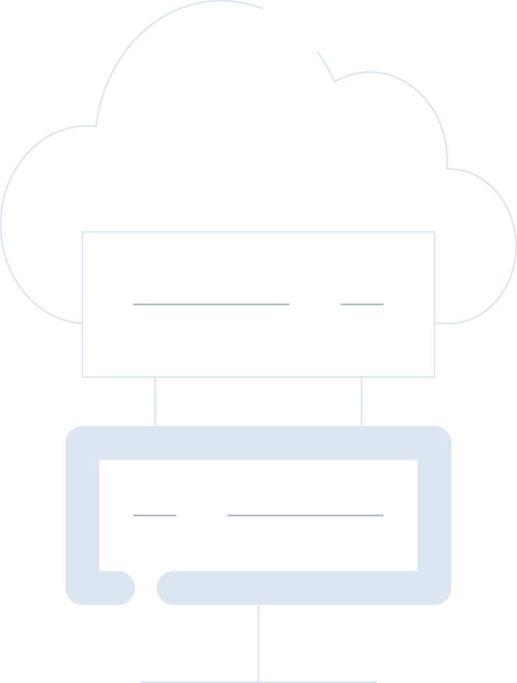 Cloud Computing Creative Icon Design vector