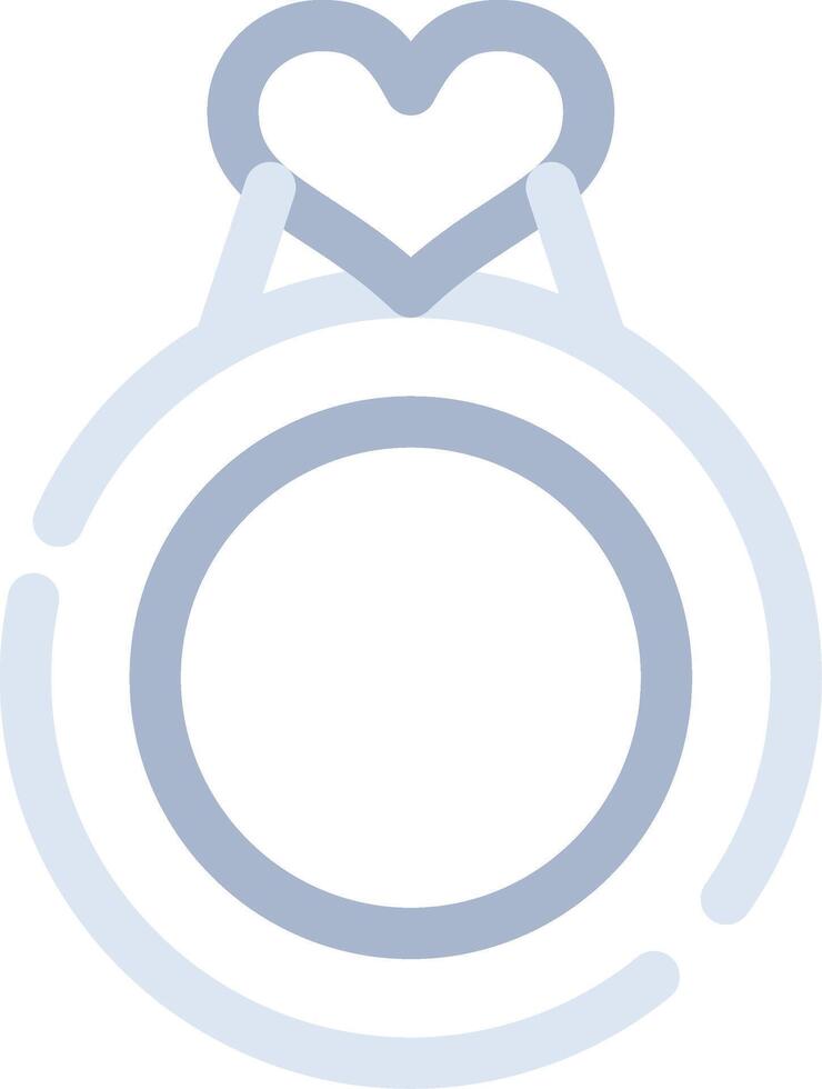 Valentines Ring Creative Icon Design vector