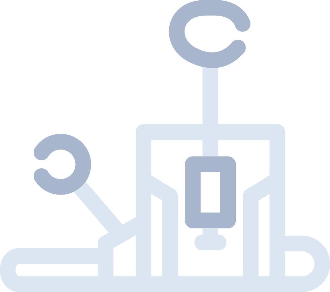 Pilates Chair Creative Icon Design vector