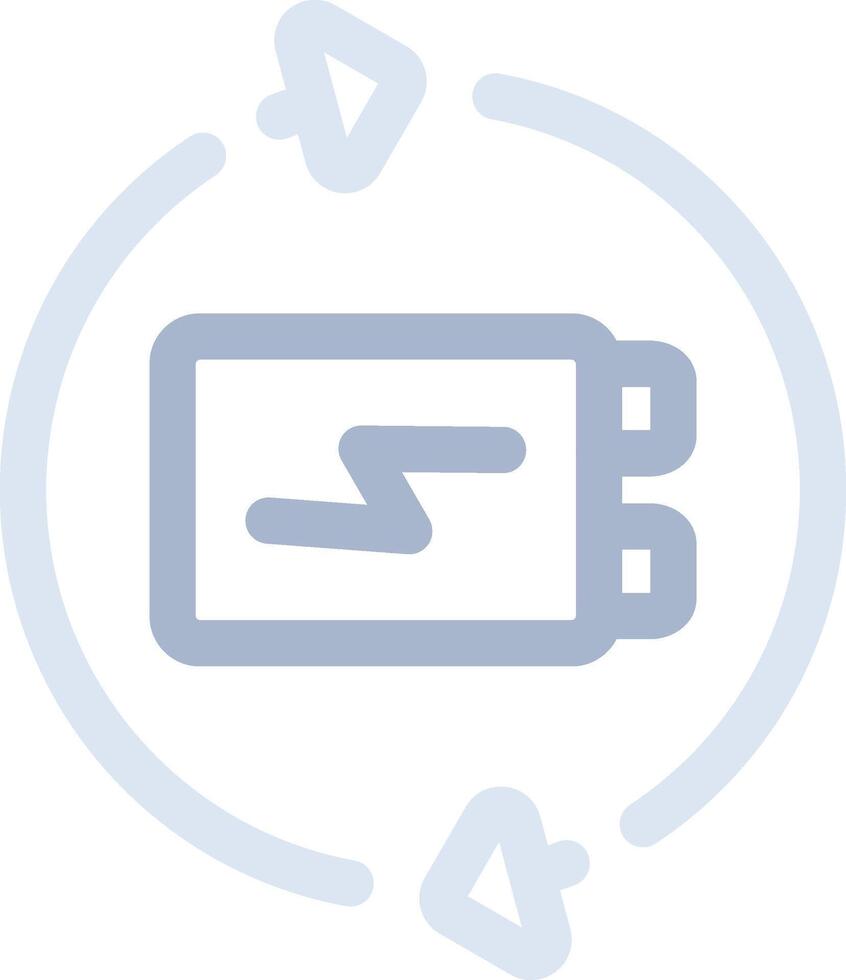 Battery Recycling Creative Icon Design vector