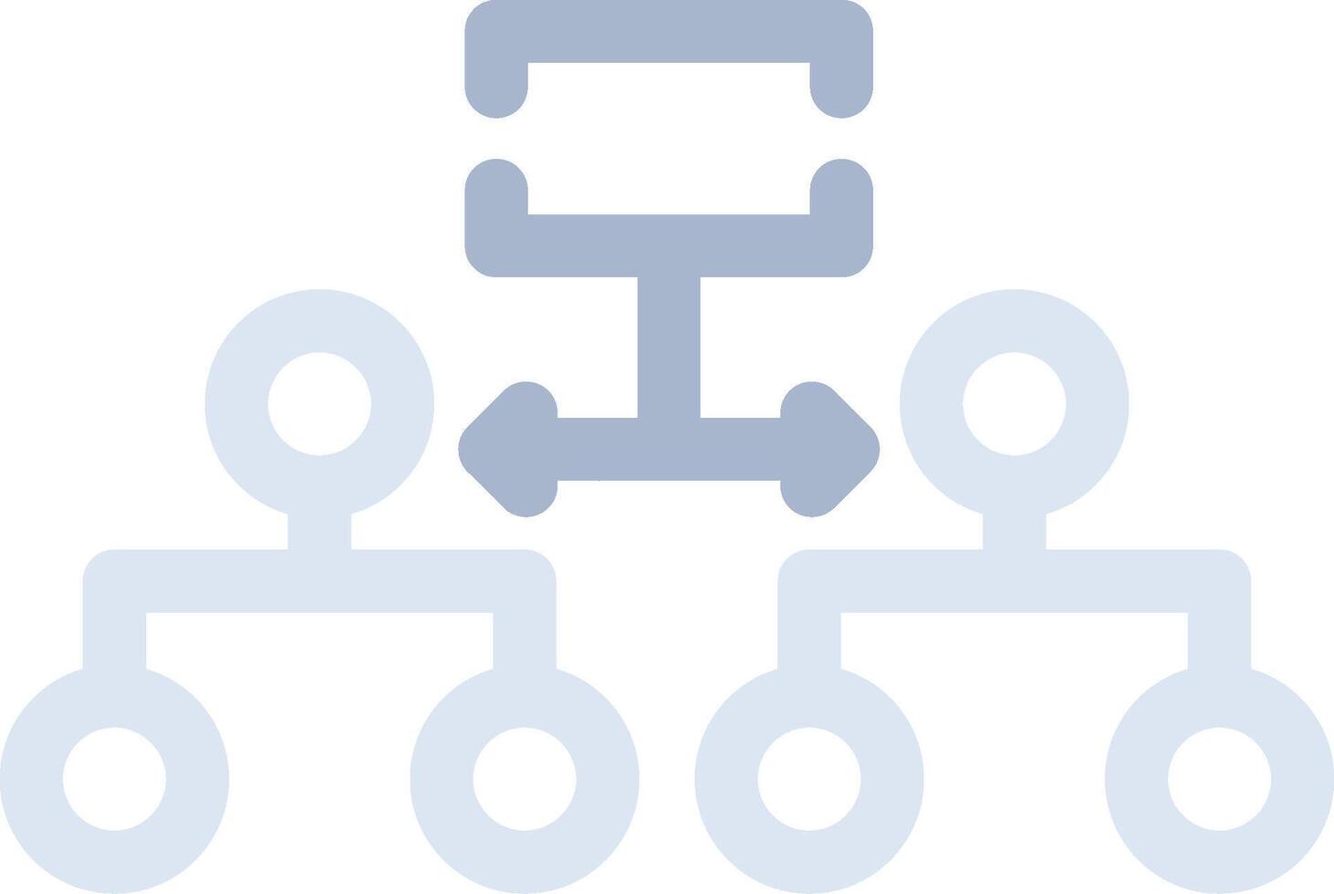 Labeled Hierarchy Creative Icon Design vector