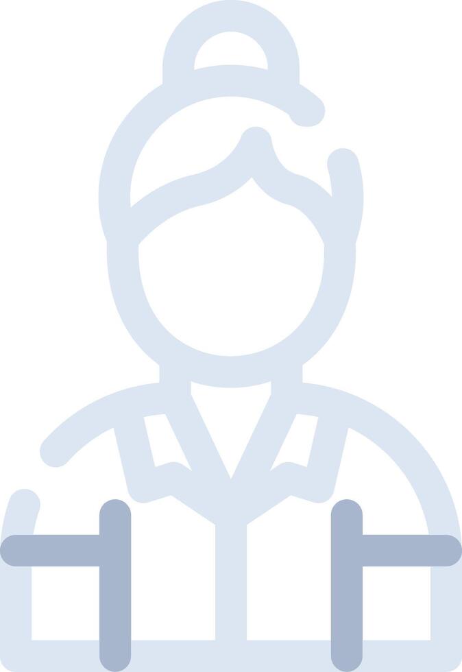 Female Teacher Creative Icon Design vector