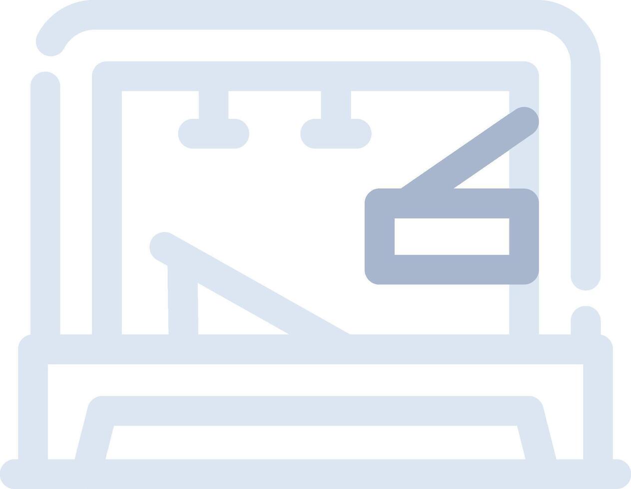 Pilates Tower Creative Icon Design vector
