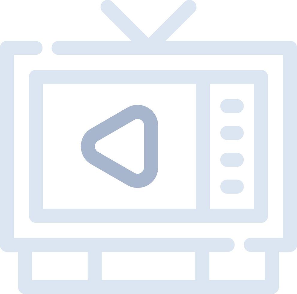 Watching TV Creative Icon Design vector