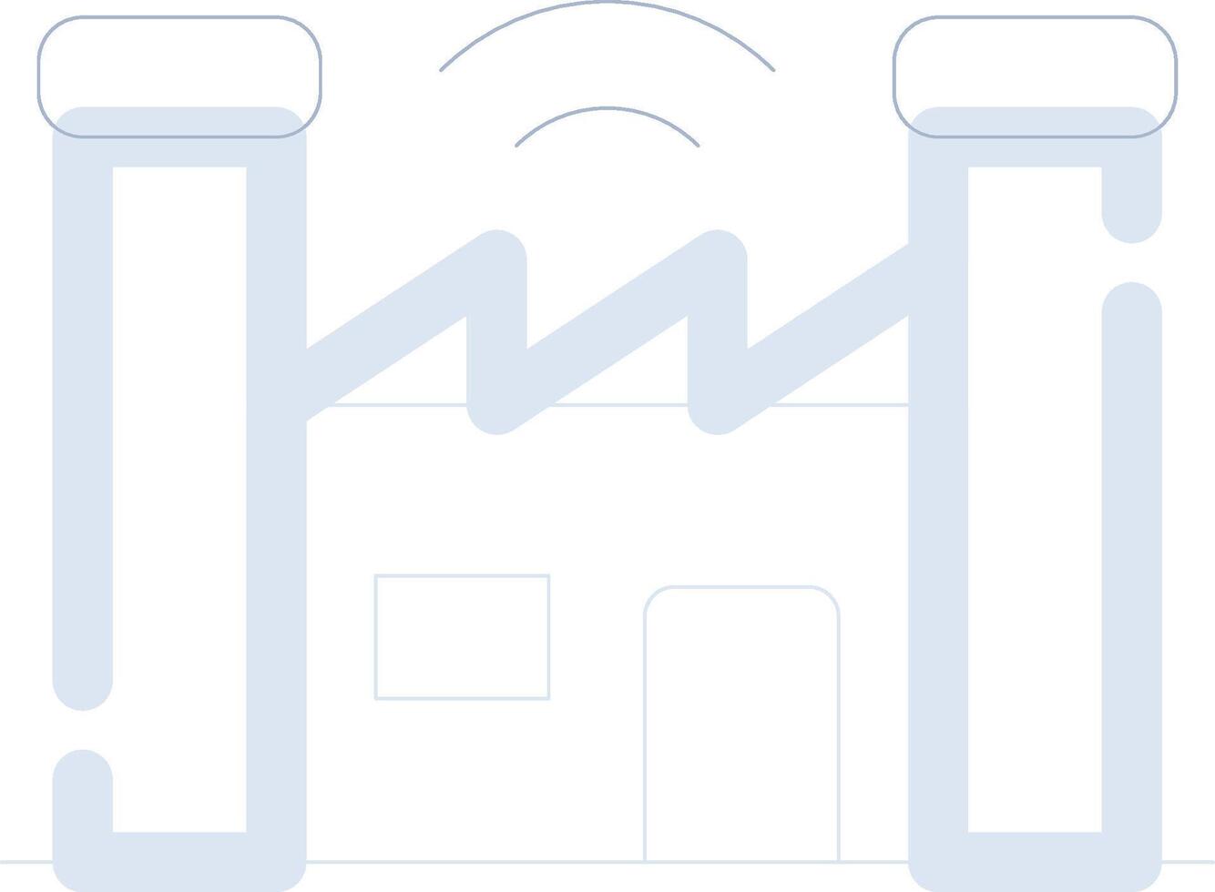 Smart Factory Creative Icon Design vector