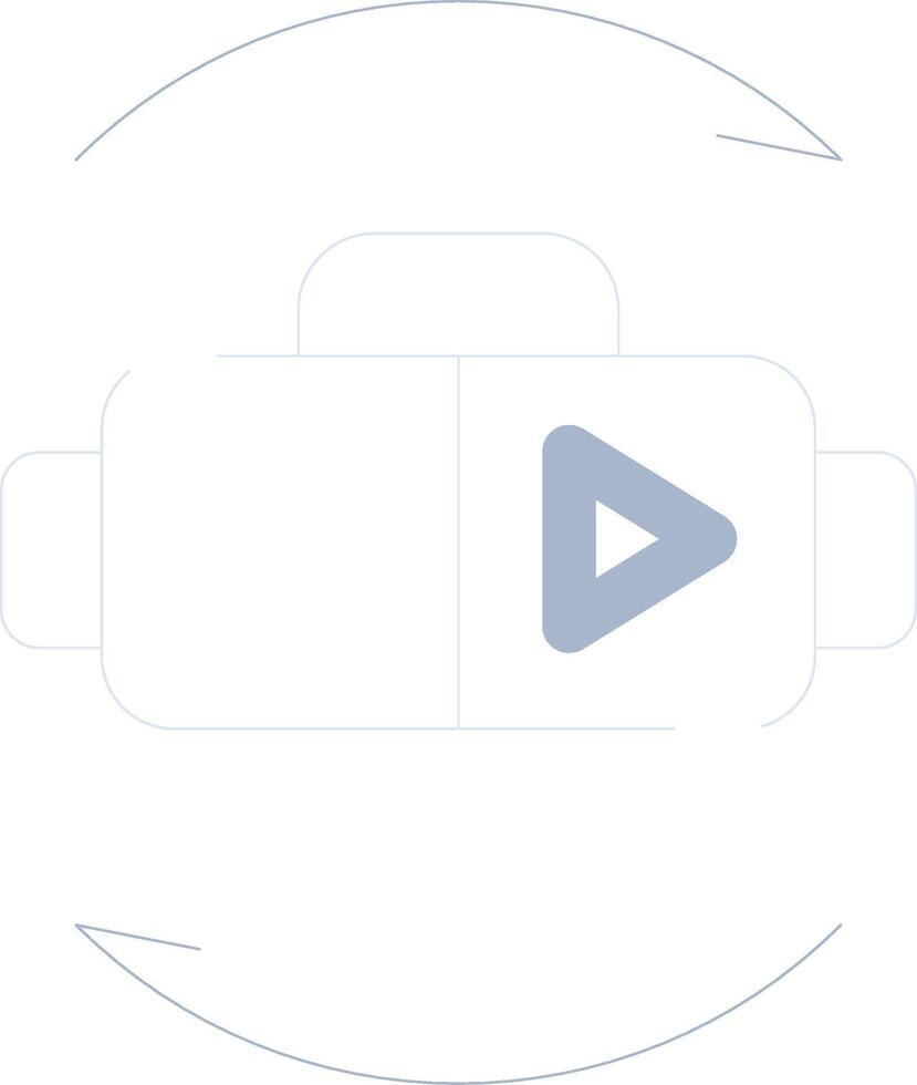 Virtual Reality Creative Icon Design vector