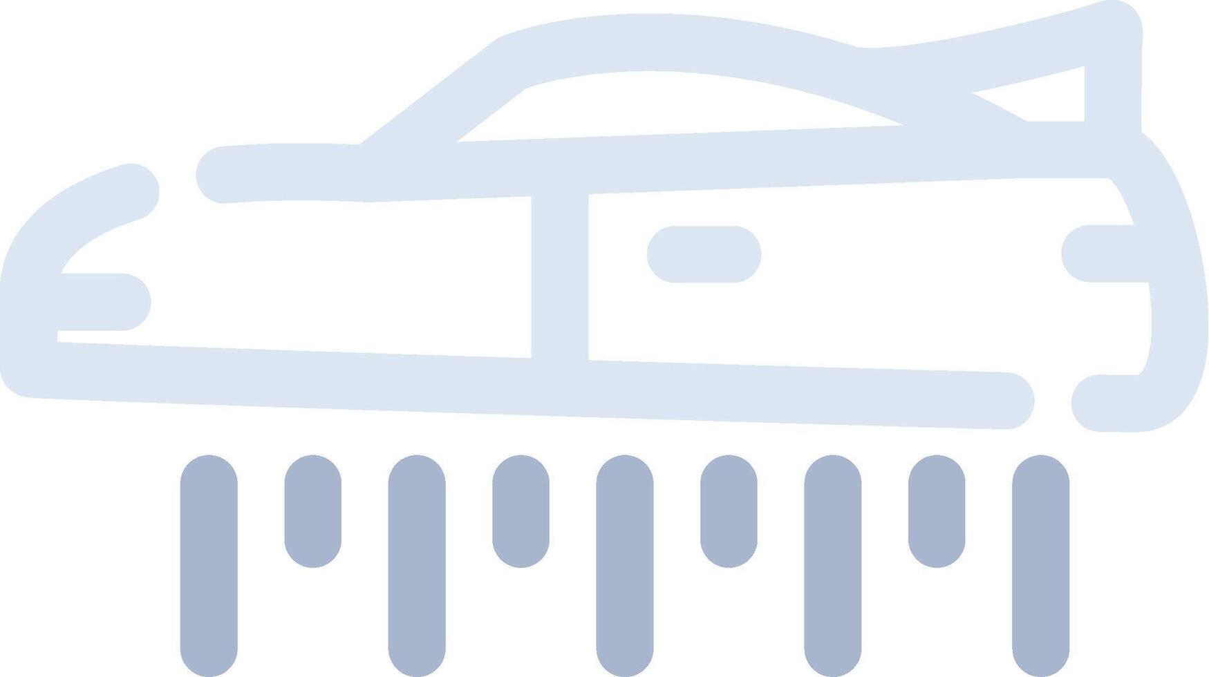 Flying Car Creative Icon Design vector