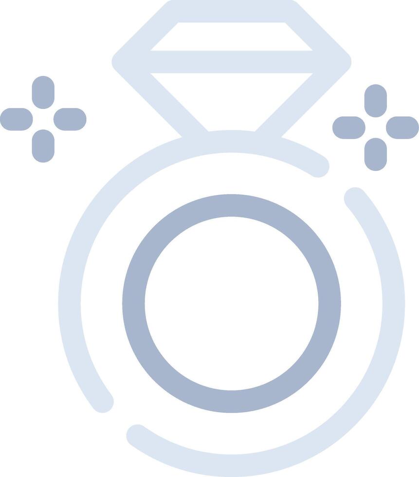Diamond Ring Creative Icon Design vector