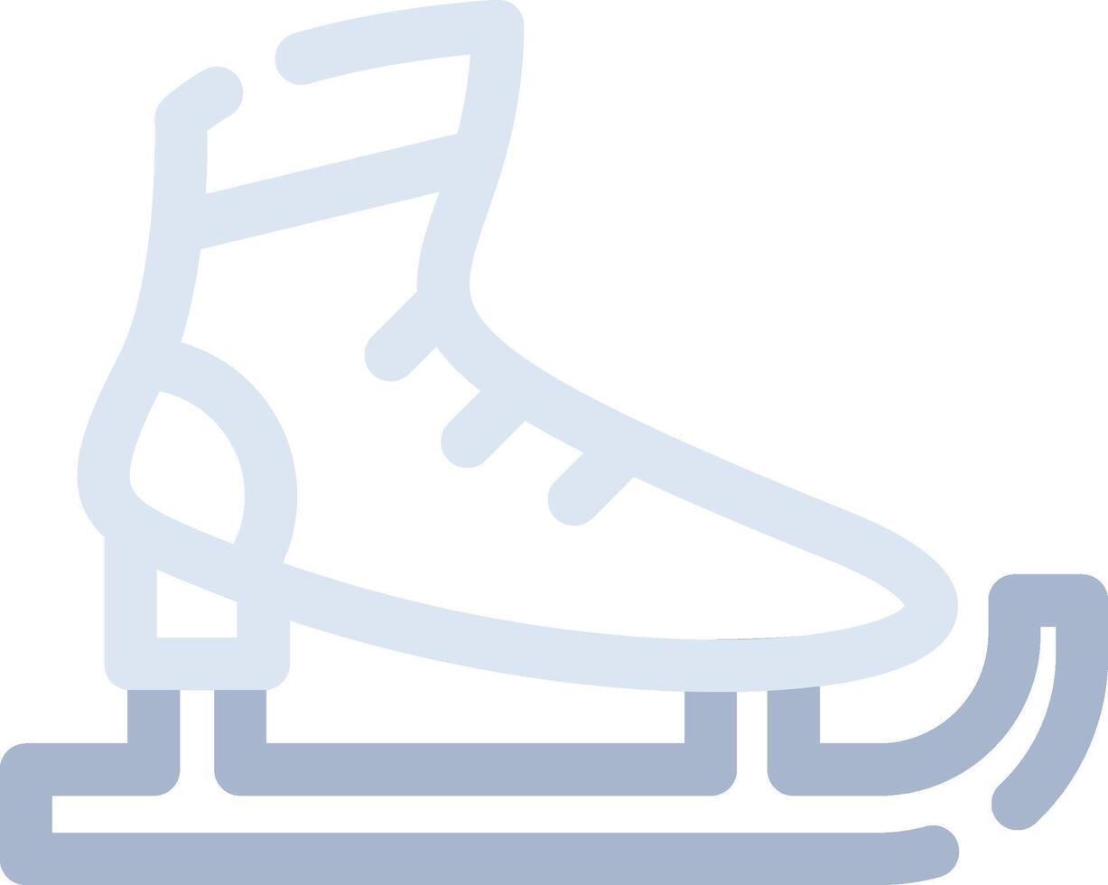 Ice Skates Creative Icon Design vector