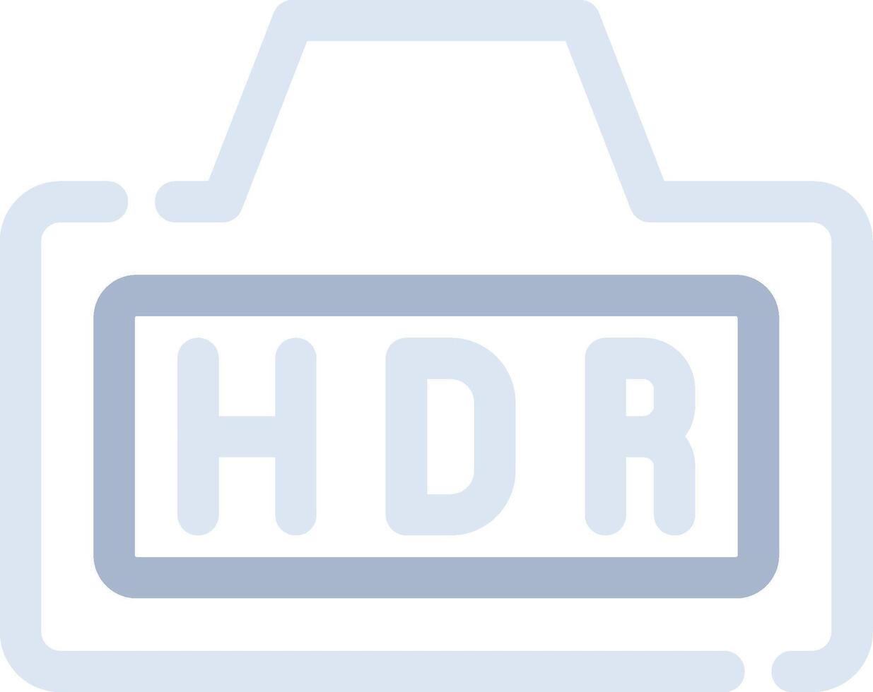 Hdr Creative Icon Design vector
