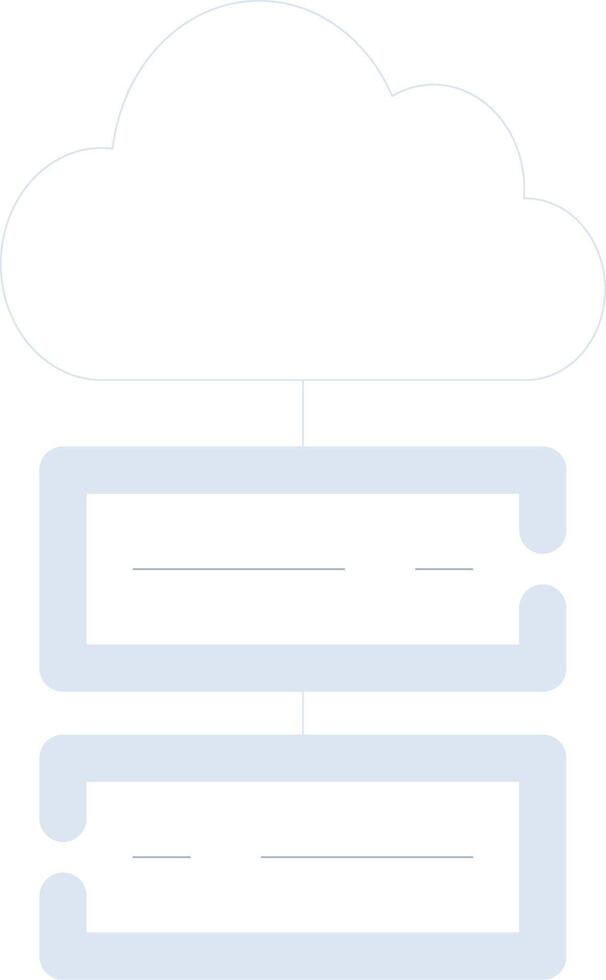 Cloud Storage Creative Icon Design vector
