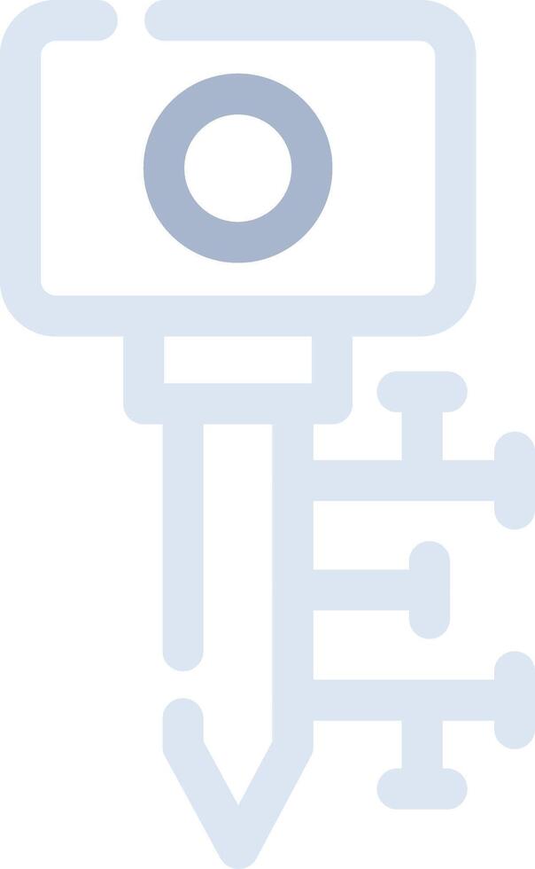 Digital Key Creative Icon Design vector