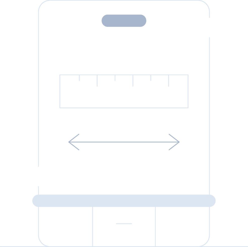 Ar Measuring Creative Icon Design vector