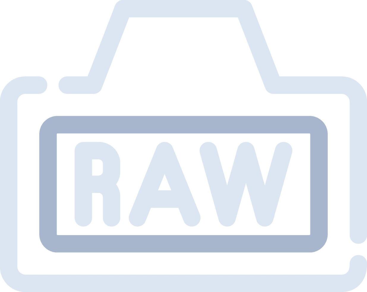 Raw Creative Icon Design vector