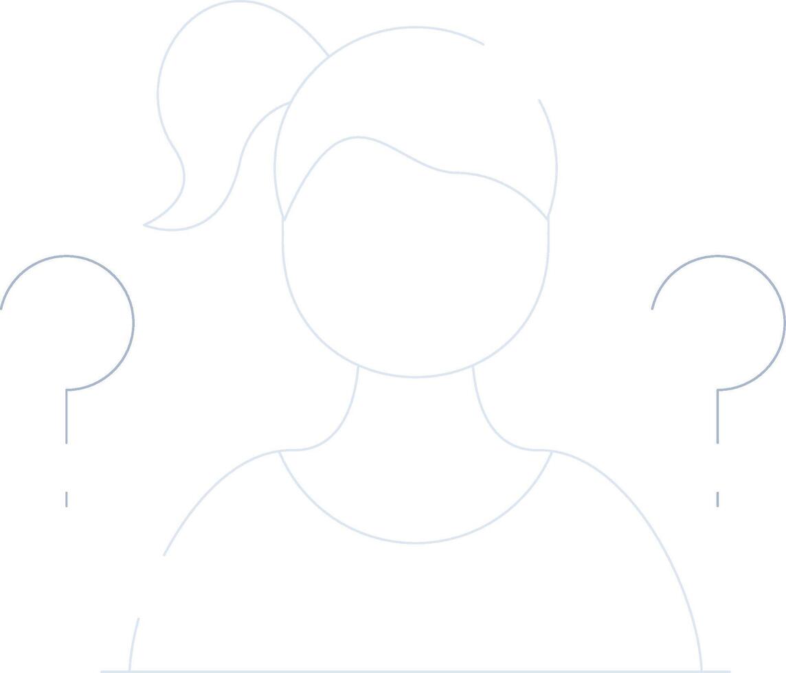 Confused Creative Icon Design vector