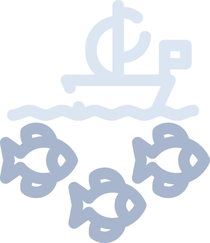 diseño de icono creativo de barco de pesca vector